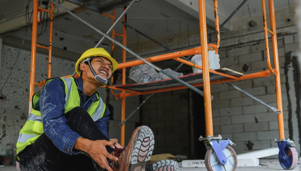 Worker on site suffers a Houston personal injury.